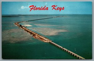 Postcard Craig Key FL c1960s Florida Keys Aerial View Greyhound Key