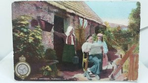 Vintage Antique Postcard Petes Cottage Ramsey Isle of Man IOM Posted 1904