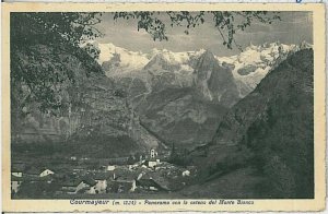 AOSTA province vintage postcard - COURMAYEUR-