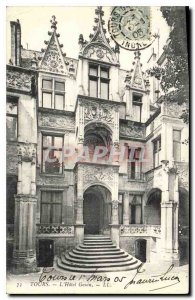 Postcard Old Tours Hotel Gouin