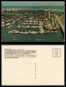 ABRO US Unused Card of Pier 66 HOTEL and Marina In Fort Lauderdale Fla.