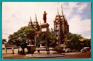 Utah, Salt Lake City - Brigham Young Monument - [UT-076]