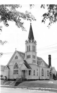 J33/ Lindstrom Minnesota RPPC Postcard c50s Trinity English Lutheran Church 30