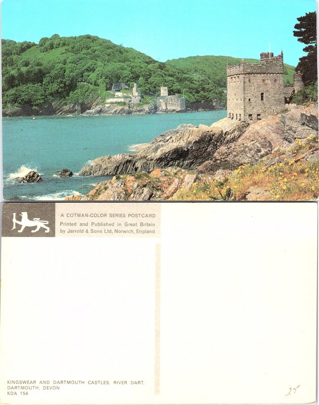 Devon - Kingswear and Darmouth Castles, River Dart, Dartmouth, Devon