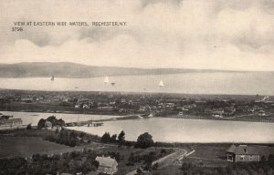 Vintage Postcard 1910's View at Eastern Wide Waters Rochester New York N.Y.