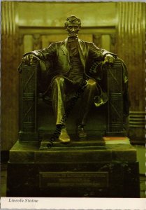 Lincoln Statue Springfield IL Postcard PC266