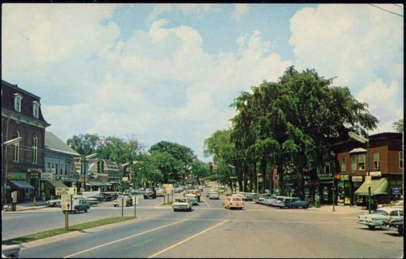 Brunswick, Maine, Main Street, Cars (1970s) 
