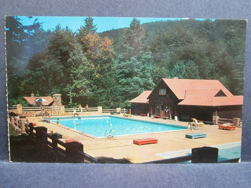 Postcard WV Watoga State Park Pool Pocahontas Co Neale's Drug Store
