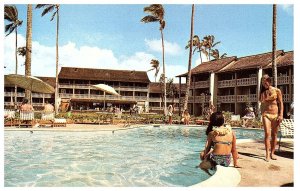 Poolside at the Islander Inn Hotel Kauai Hawaii Postcard