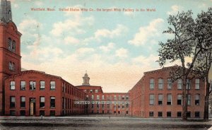 UNITED STATES WHIP COMPANY LARGEST WESTFIELD MASSACHUSETTS POSTCARD 1911