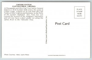 Chessie System Railway Railroad Train Locomotive  Postcard