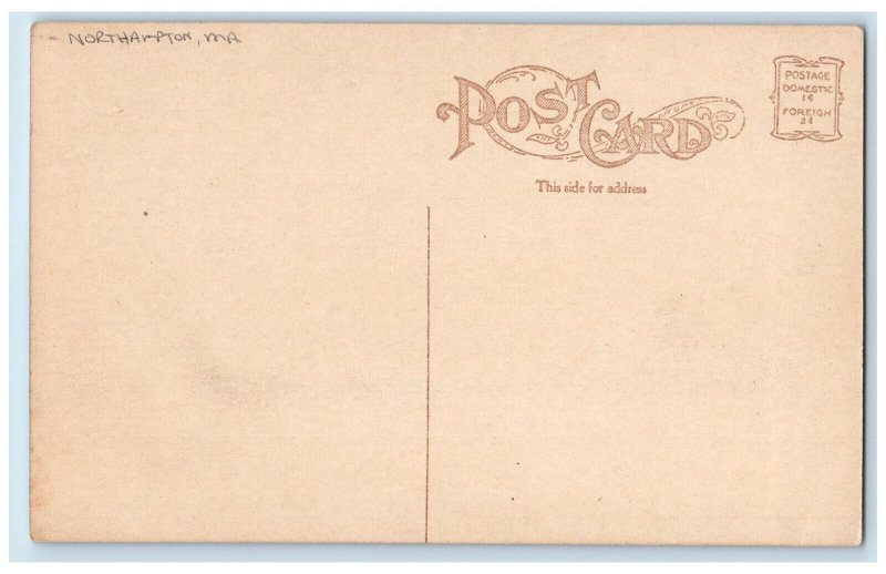 c1910 View from Clarke School Northampton Massachusetts MA Antique Postcard 