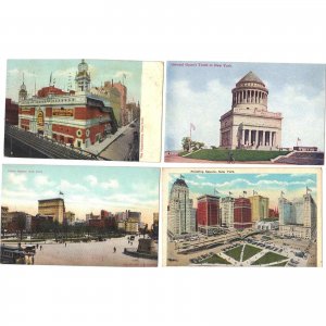 Lot of 4 Vintage Postcards of New York City - Lot 678
