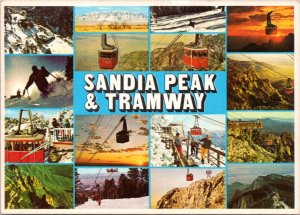 Postcard NM Albuquerque - Sandia Peak and Tramway multiview