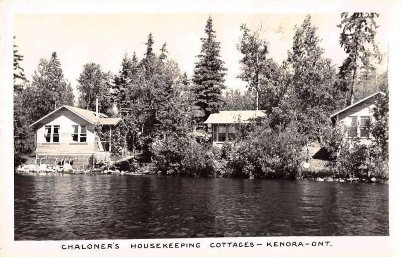 Kenora Ontario Canada Chaloner Cottages Real Photo Antique Postcard K54843