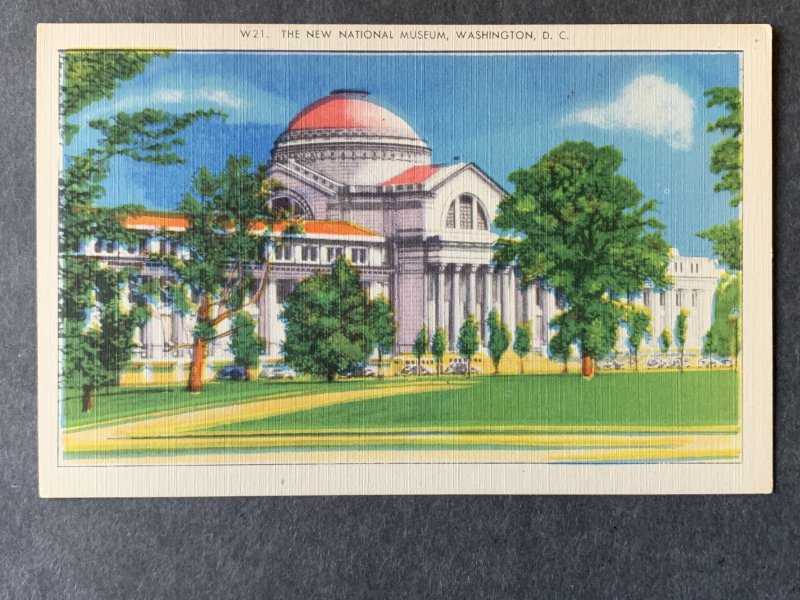 The New National Museum Washington DC Linen Postcard H1317082423