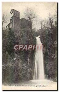 Old Postcard Waterfall near Saint Pierre de Livron Caylus