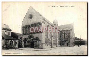 Postcard Old Nantes Eglise Saint Jacques