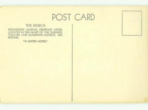 Unused 1940's SENECA HOTEL Rochester New York NY hr9705@