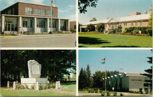 Brooks Alberta AB Multiview Hospital EID Cairn County Newell c1976 Postcard D80