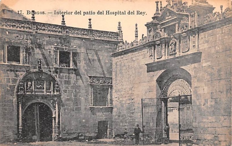 Interior del patio del Hospital del Rey Burgos Spain Unused 