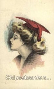 Woman 1910 postal used 1910