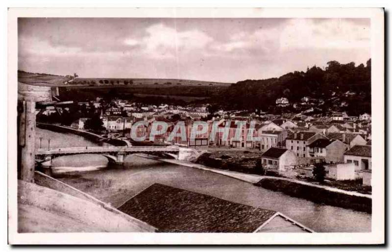 Old Postcard Saint Mihiel General view The Bridge