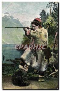 Old Postcard Hunting Hunter