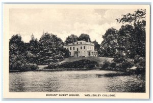 c1930's Durant Guest House Wellesley College Massachusetts MA Vintage Postcard