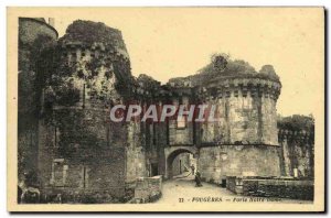 Old Postcard Fougeres Porte Notre Dame