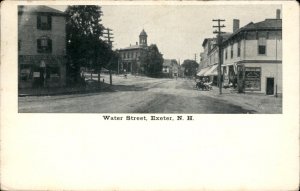 Exeter New Hampshire Water Street RR Station c1900-20s Vintage Postcard