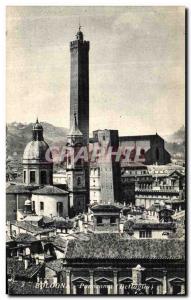 Old Postcard Panorama Bologna