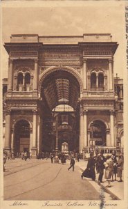 Italy Milano Facciata Galleria Vittorio Emanuelle 1928