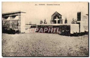 Postcard Old Cemetery Souain American Army