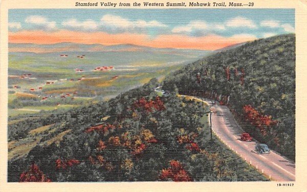 Stamford Valley from the Western Summit in Mohawk Trail, Massachusetts
