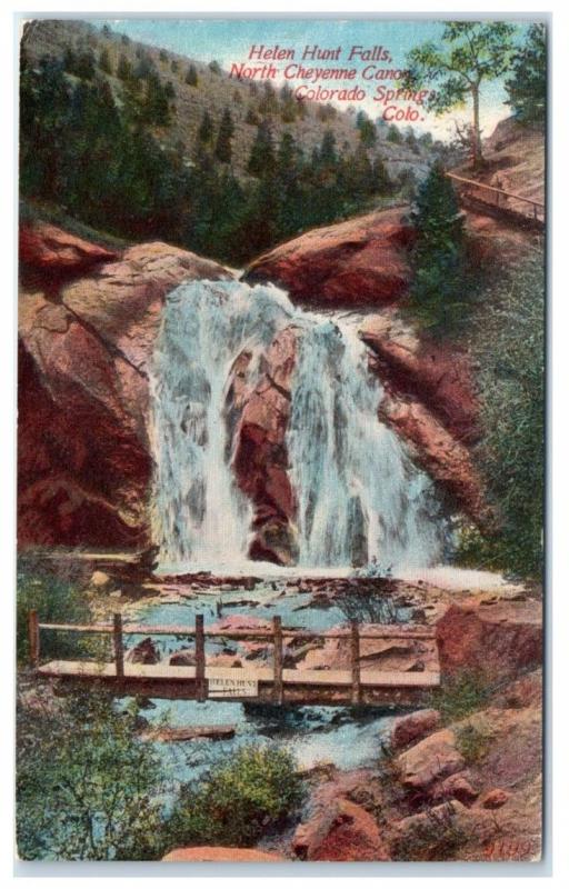 Early 1900s Helen Hunt Falls, N. Cheyenne Canyon, Colorado Springs, CO Postcard