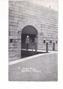 Sentry On Duty, Old Fort Henry, Kingston, Ontario, Canada, Vintage Postcard