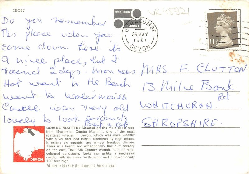 uk45921 the beach combe martin devon uk