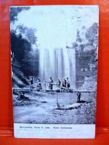 Postcard MN Minnehaha Falls in 1860