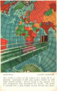 Vintage Postcard Mapparium Eastern Hemisphere Boston Massachusetts TCSP Pub 