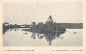 Hanson vista de Massachusetts en el lago de vista escénica wampatuck Antigua Postal J73047 