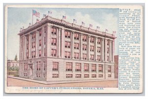 Topeka Kansas The Home Of Capper's Publications Postcard c1912 Postmark