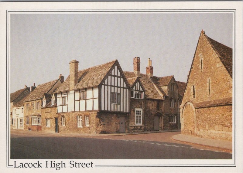 Wiltshire Postcard - Lacock Village High Street, Nr Chippenham RR17569