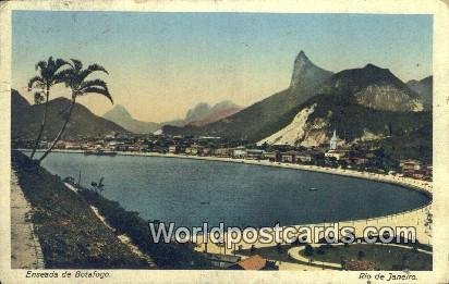 Enseada de Botafogo Rio De Janeiro Brazil 1915 Missing Stamp 