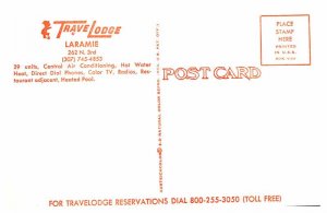 Postcard LODGE SCENE Laramie Wyoming WY AU6163