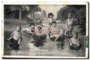 Fantasy - Children - Our Gentile Babies - nuts - boat - bebe - Lehman - Old P...