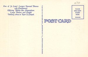 Calvin F. Feutz Funeral Home St. Louis, MO USA Funeral Home Postcard