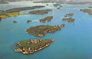 Aerial View of Boldt Castle and Heart Island Misc CA