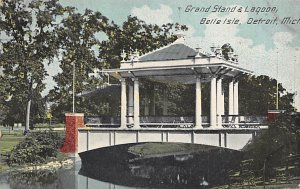 Belle Isle Grand Stand And Lagoon  - Detroit, Michigan MI