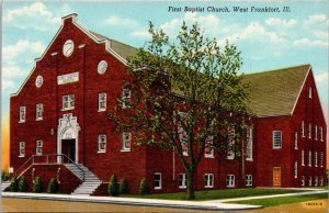 Illinois West Frankfort First Baptist Church Curteich